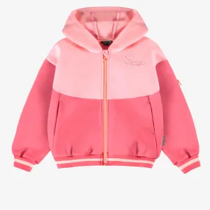 Veste à capuchon rose, enfant  || Pink hooded jacket, child