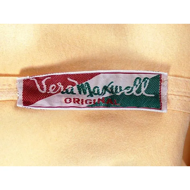 Vintage 1970s Womens M Coat Dress & Matching Purse Vera Maxwell 38-36-38