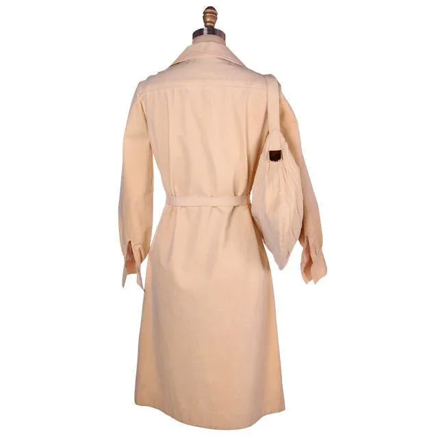 Vintage 1970s Womens M Coat Dress & Matching Purse Vera Maxwell 38-36-38