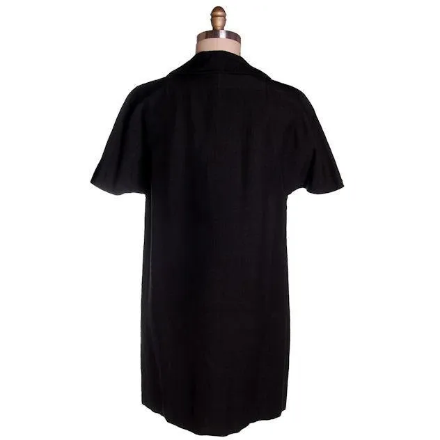 Vintage Coat Unusual Short Sleeves Bonwit Teller 1950s