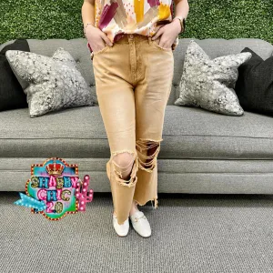 Vintage Crop Flare Jeans