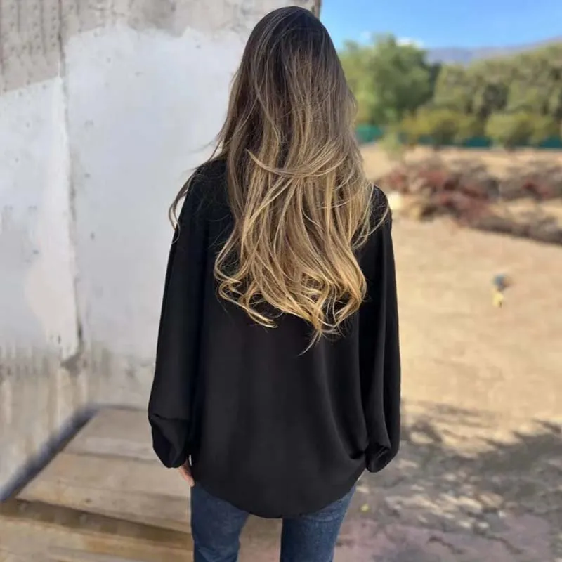 Véronique | Loose Fit Long Sleeve Blouse