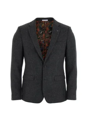 White Label Jasper Wool Blazer, Forest Green