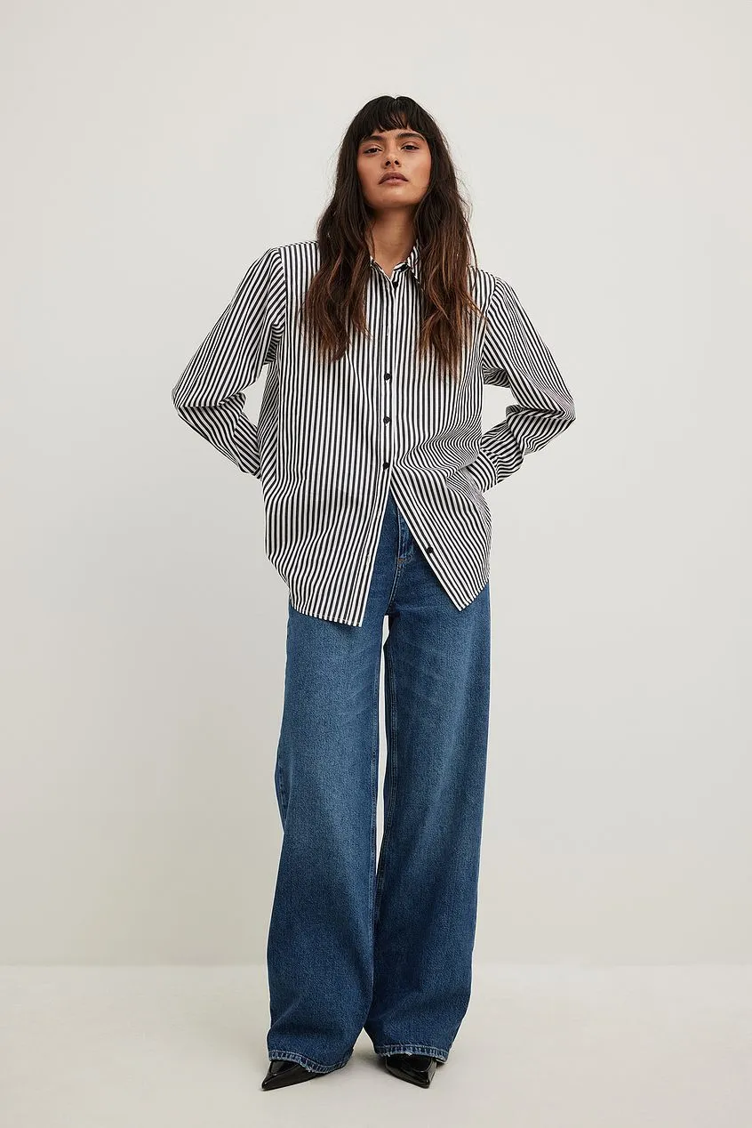Wide High Waist Jeans For Womens