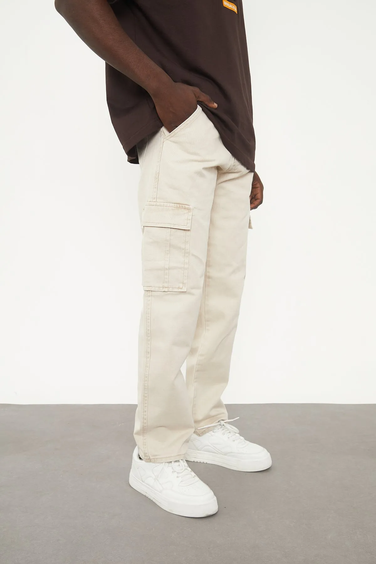 Wolfe Denim Baggy - Beige Pockets
