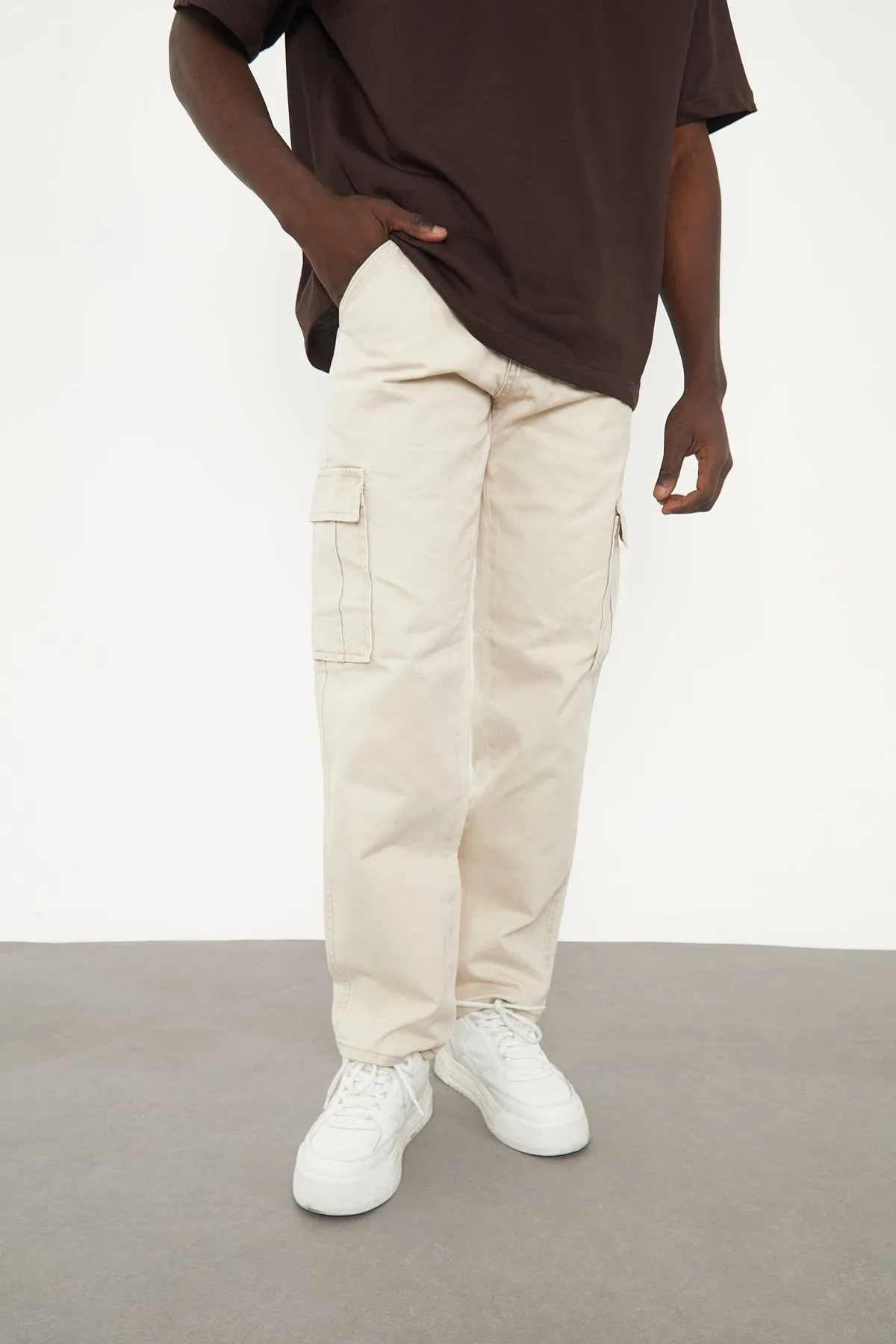 Wolfe Denim Baggy - Beige Pockets