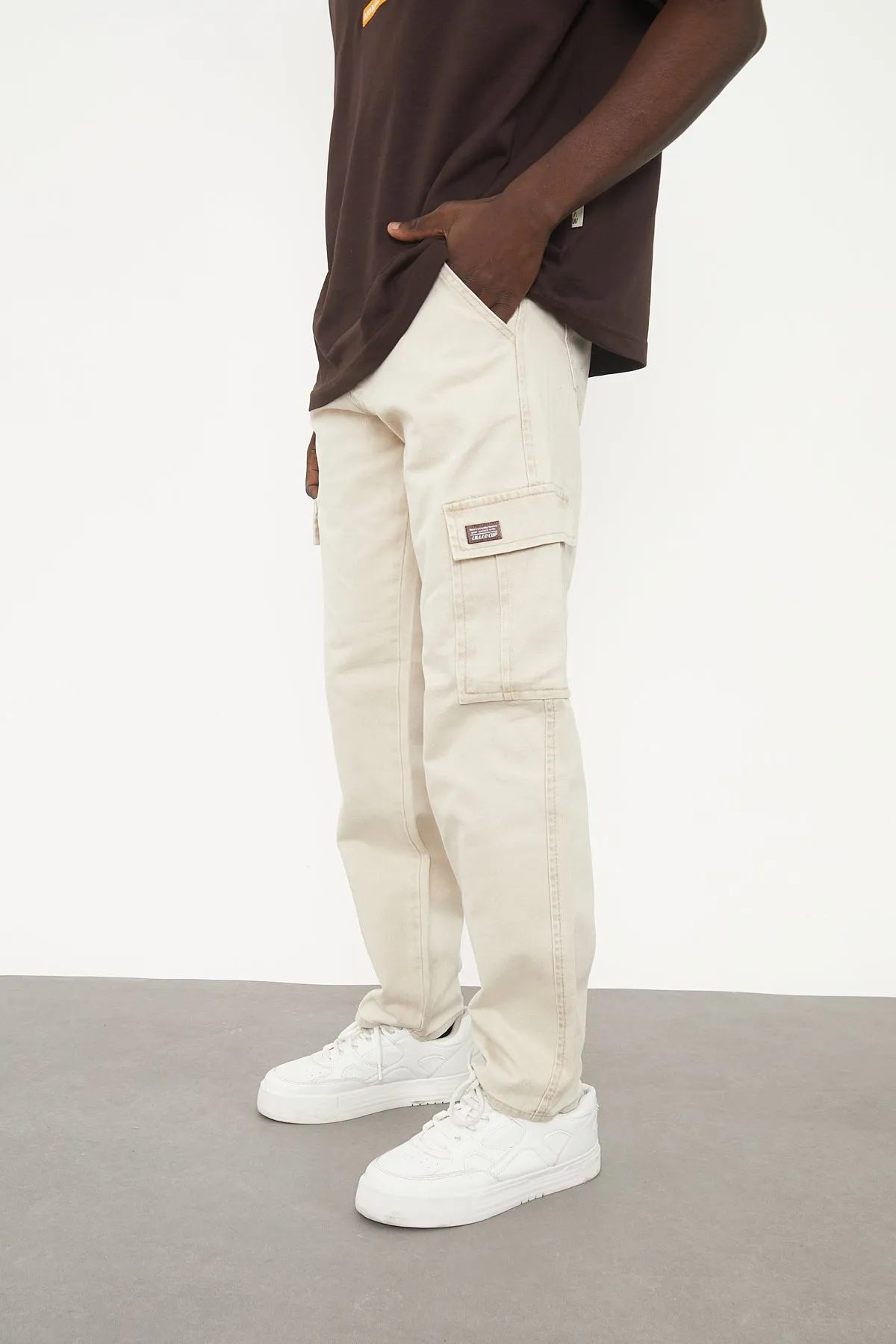 Wolfe Denim Baggy - Beige Pockets