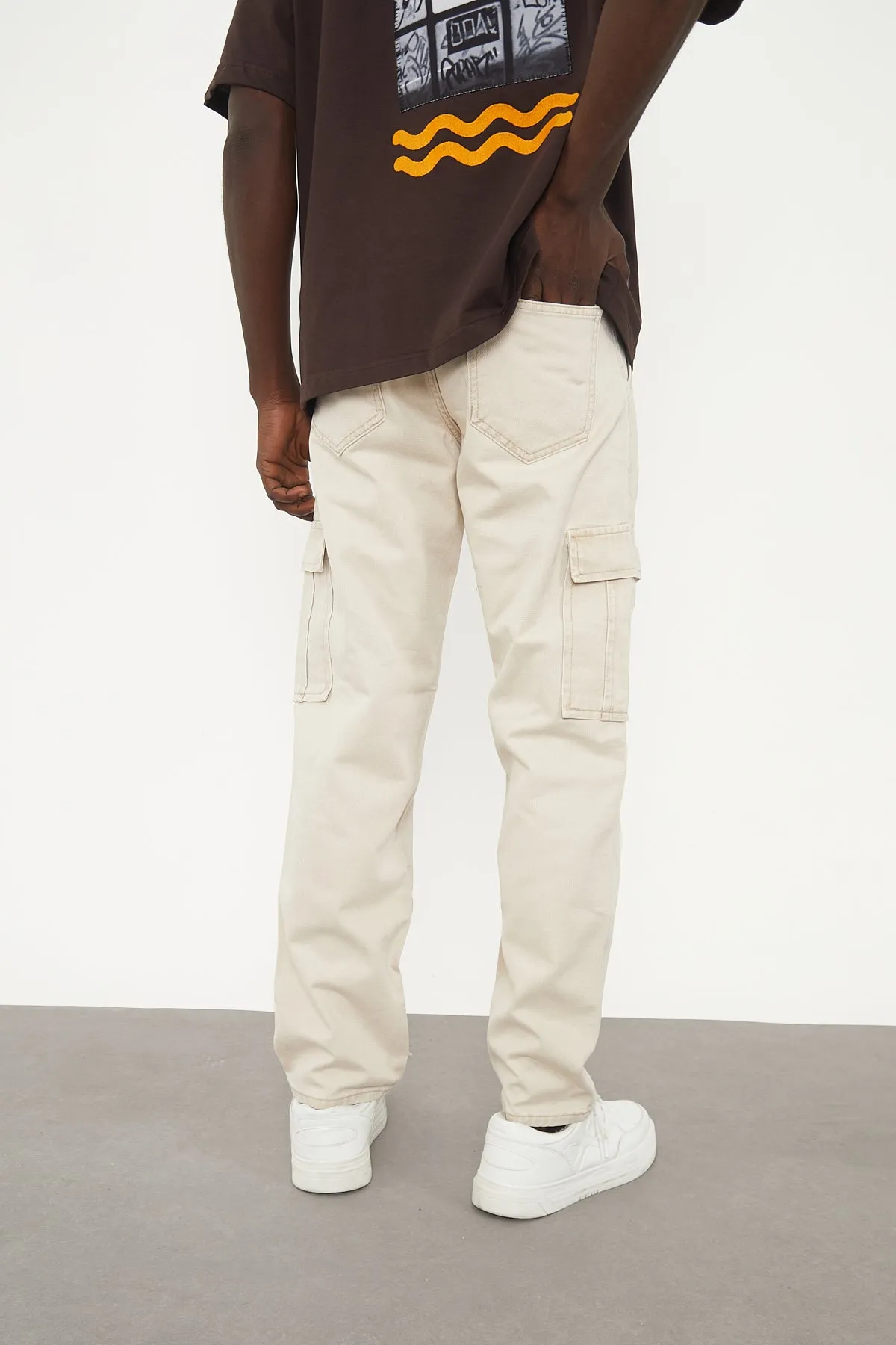 Wolfe Denim Baggy - Beige Pockets