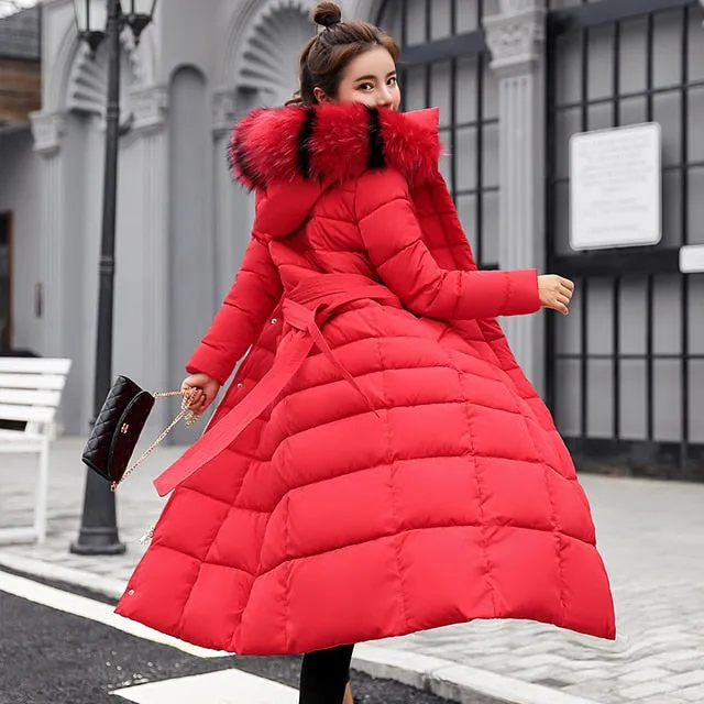 X-Long Belted Closure Down Parka