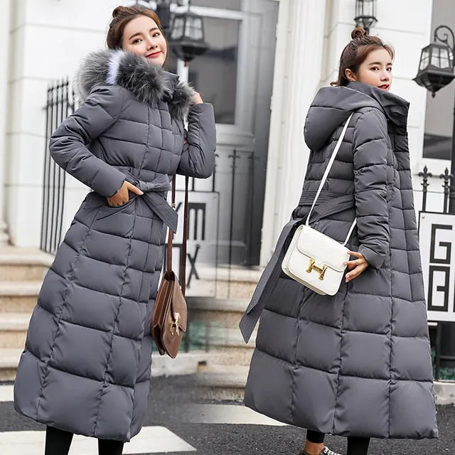 X-Long Belted Closure Down Parka