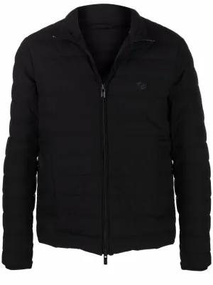 Zipped short down jacket